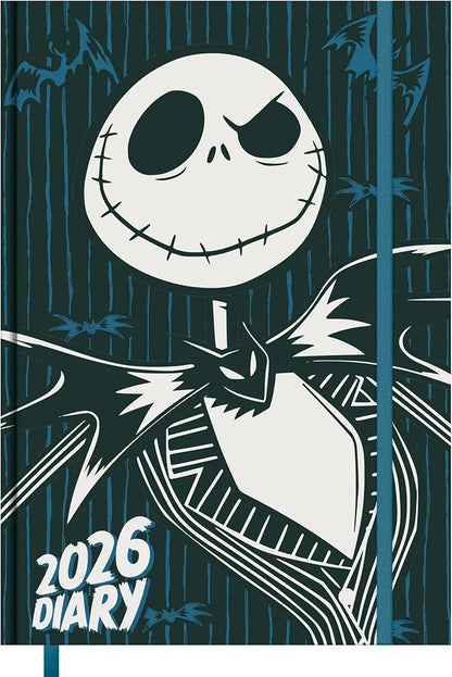 Pyramid The Nightmare Before Christmas 2026 - Calendario a libro A5 con motivi settimanali di Jack Skellington & Sally, agenda per i fan del film culto di Tim Burton Diario Copertina Rigida