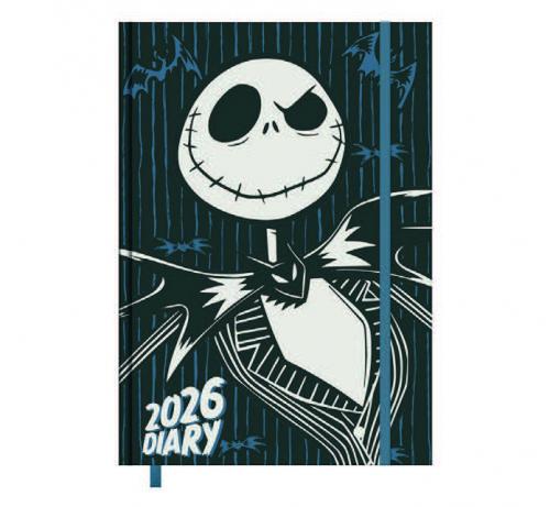 Pyramid The Nightmare Before Christmas 2026 - Calendario a libro A5 con motivi settimanali di Jack Skellington & Sally, agenda per i fan del film culto di Tim Burton Diario Copertina Rigida