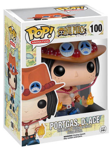 Funko Pop ! Animation One Piece - (100) Portgas D. Ace Figure Vinyl 9Cm Anime