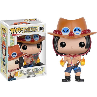 Funko Pop ! Animation One Piece - (100) Portgas D. Ace Figure Vinyl 9Cm Anime