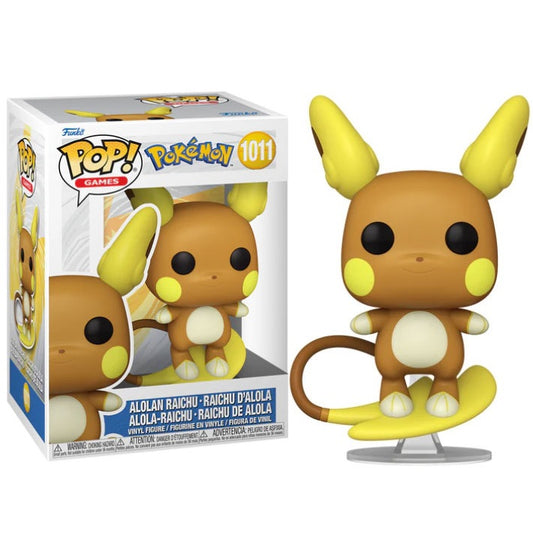 Funko Pop ! Games - Pokemon (1011) Alolan Raichu Figure Pikachu Evo Vinyl 9Cm