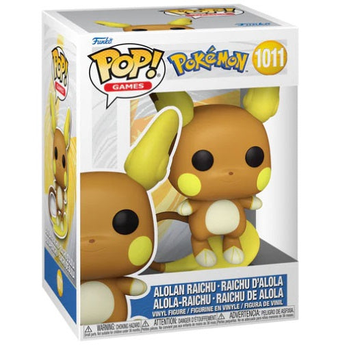 Funko Pop ! Games - Pokemon (1011) Alolan Raichu Figure Pikachu Evo Vinyl 9Cm