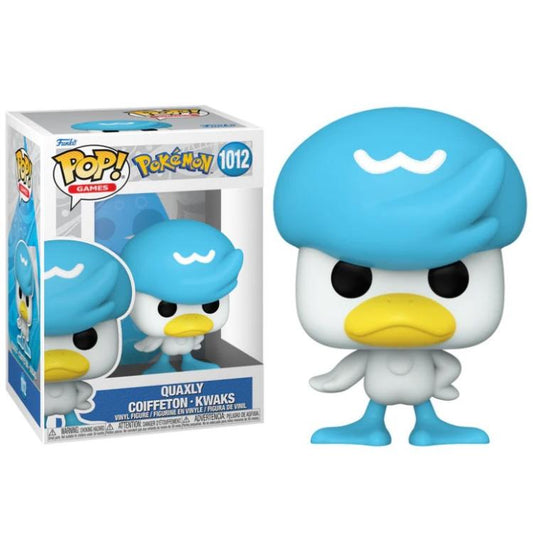 Funko Pop ! Games - Pokemon (1012) Quaxly Vinyl Figure Evo Quaxwell 9Cm Statua