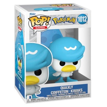 Funko Pop ! Games - Pokemon (1012) Quaxly Vinyl Figure Evo Quaxwell 9Cm Statua