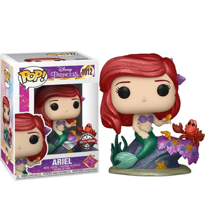 Funko Pop ! Disney Princess (1012) Ariel Diamond Figure Sirenetta Little Mermaid