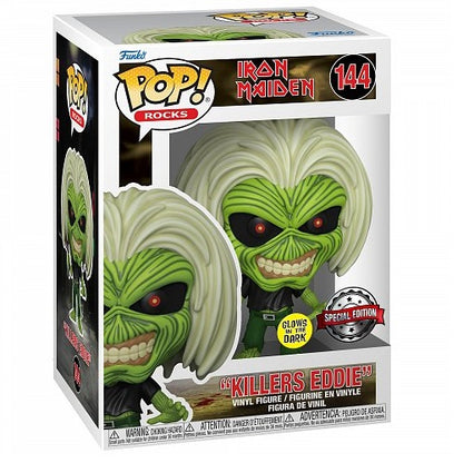 Funko Pop ! Rocks Iron Maiden Killers Eddie - (144) Special Edition Gitd Limted