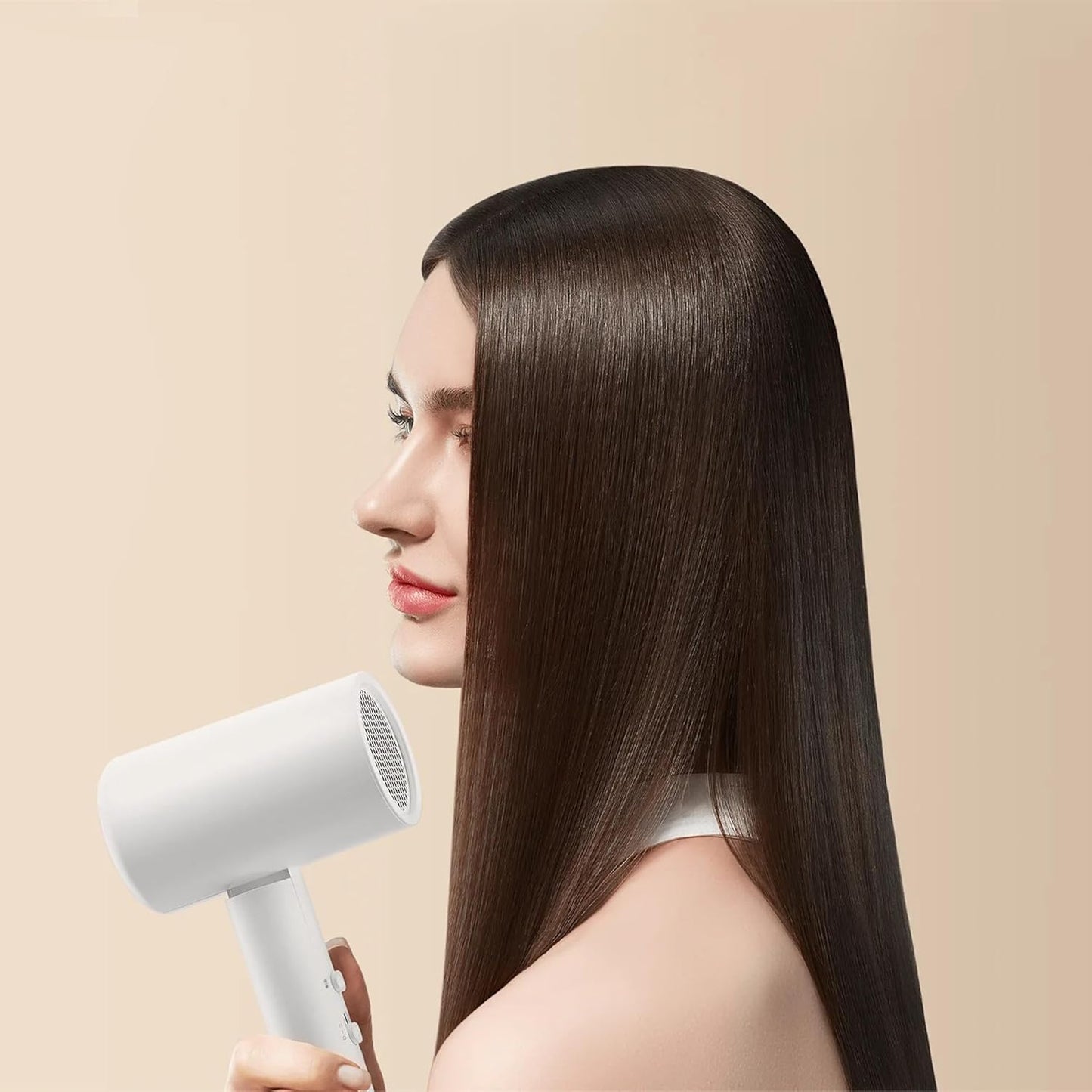 Xiaomi Asciugacapelli Compact Hair Dryer H101 1600W - Pieghevole e Potente - Phon da Viaggio, con Diffusore per styling, 2 livelli di Riscaldamento e Potenza - White/Bianco