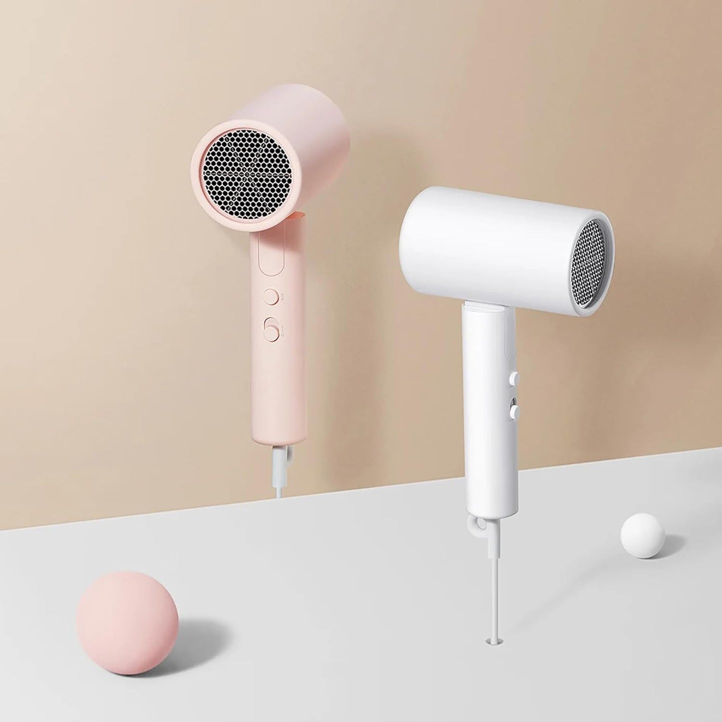 Xiaomi Asciugacapelli Compact Hair Dryer H101 1600W - Pieghevole e Potente - Phon da Viaggio, con Diffusore per styling, 2 livelli di Riscaldamento e Potenza - White/Bianco