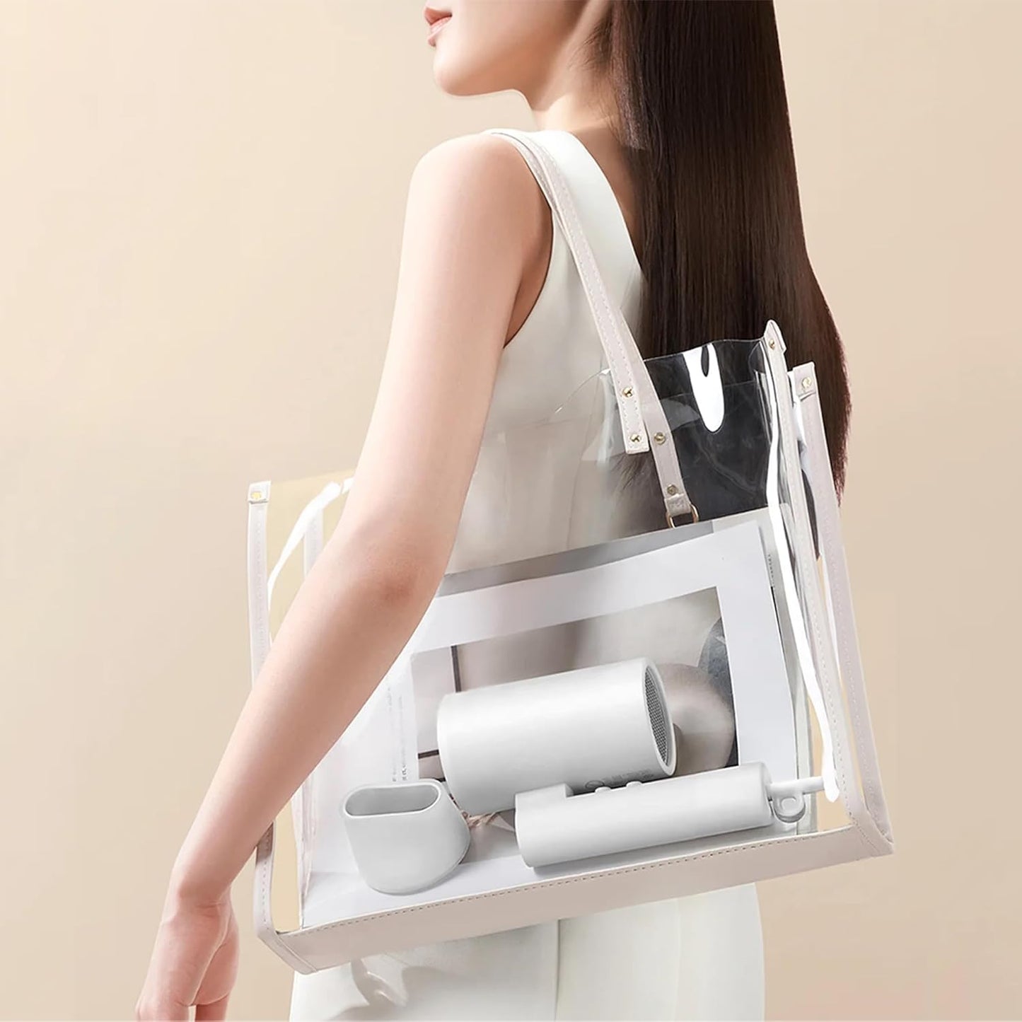 Xiaomi Asciugacapelli Compact Hair Dryer H101 1600W - Pieghevole e Potente - Phon da Viaggio, con Diffusore per styling, 2 livelli di Riscaldamento e Potenza - White/Bianco