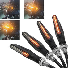 2 COPPIE 4 FRECCE LED COB 12V MOTO INDICATORE SEGNALE FRECCIA LUCE SEQUENZIALE
