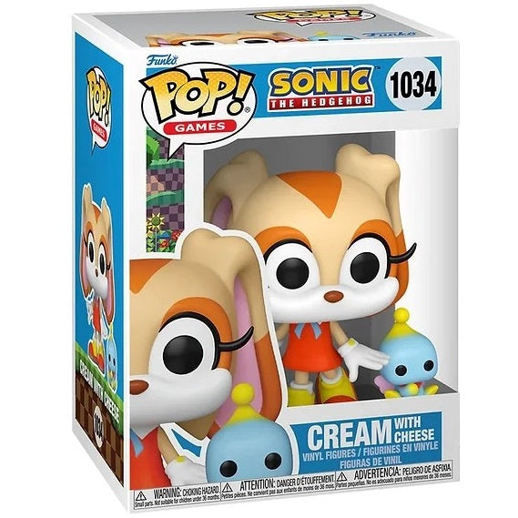 Funko Pop ! Games Sonic The Hedgehog - (1034) Cream With Cheese Figure Vinyl