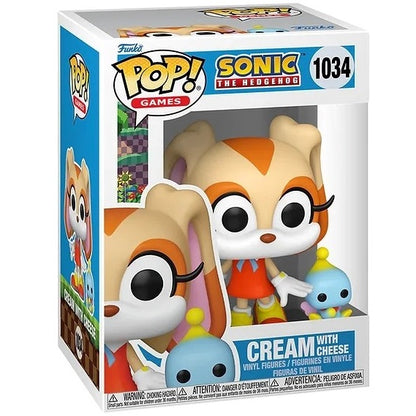 Funko Pop ! Games Sonic The Hedgehog - (1034) Cream With Cheese Figure Vinyl