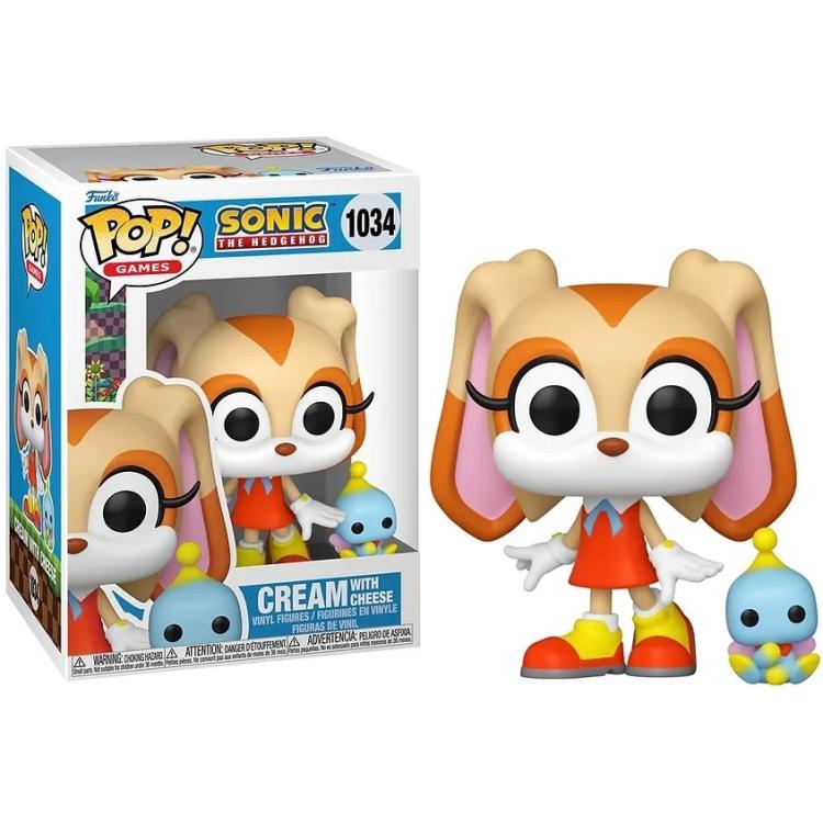 Funko Pop ! Games Sonic The Hedgehog - (1034) Cream With Cheese Figure Vinyl