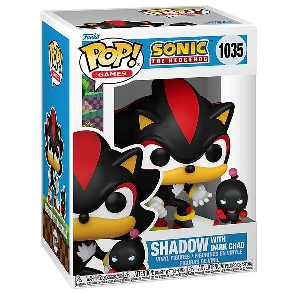 Funko Pop ! Games Sonic The Hedgehog - (1035) Shadow With Dark Chao Figure Vinyl