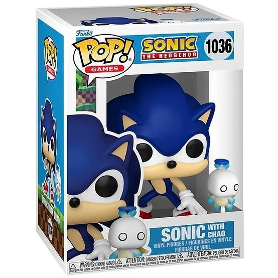 Funko Pop ! Games Sonic The Hedgehog - (1036) Sonic With Hero Chao Figure Vinyl