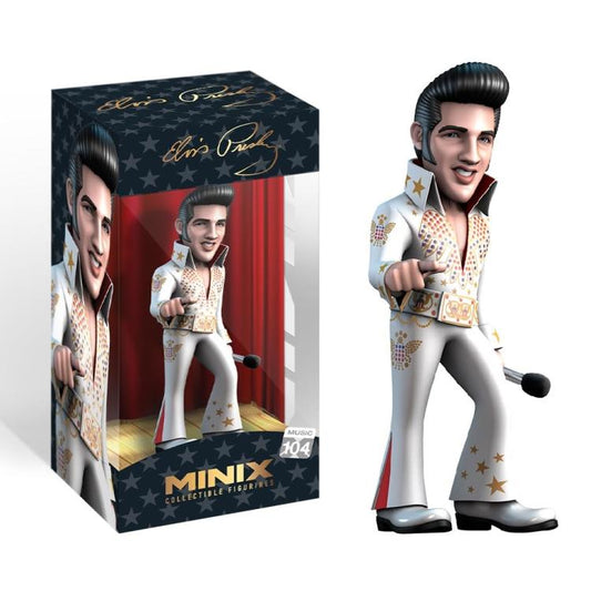 Minix - Elvis Presley White (Music 104) Figure 12Cm Statua Live Collezione