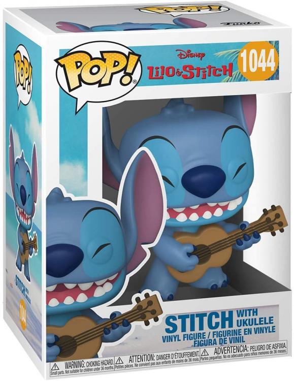 Funko Pop ! Disney Lilo & Stitch - (1044) Stitch W / Ukulele Vinyl Figure 9Cm