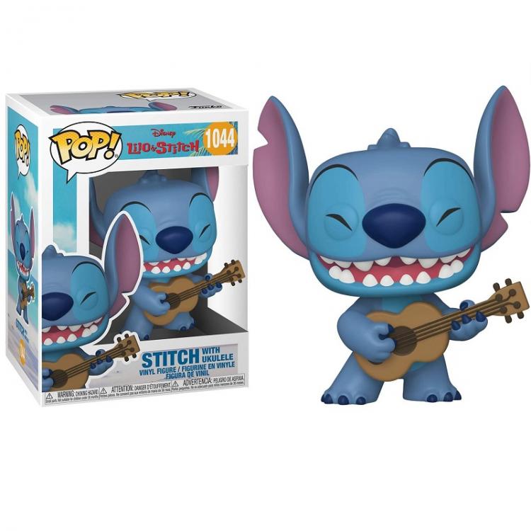 Funko Pop ! Disney Lilo & Stitch - (1044) Stitch W / Ukulele Vinyl Figure 9Cm