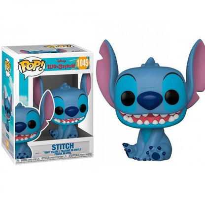 Funko Pop ! Disney Lilo & Stitch - (1045) Smile Stitch Seated Vinyl Figure 9Cm
