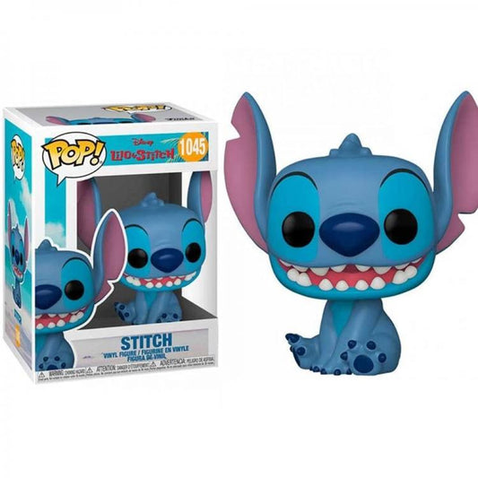 Funko Pop ! Disney Lilo & Stitch - (1045) Smile Stitch Seated Vinyl Figure 9Cm