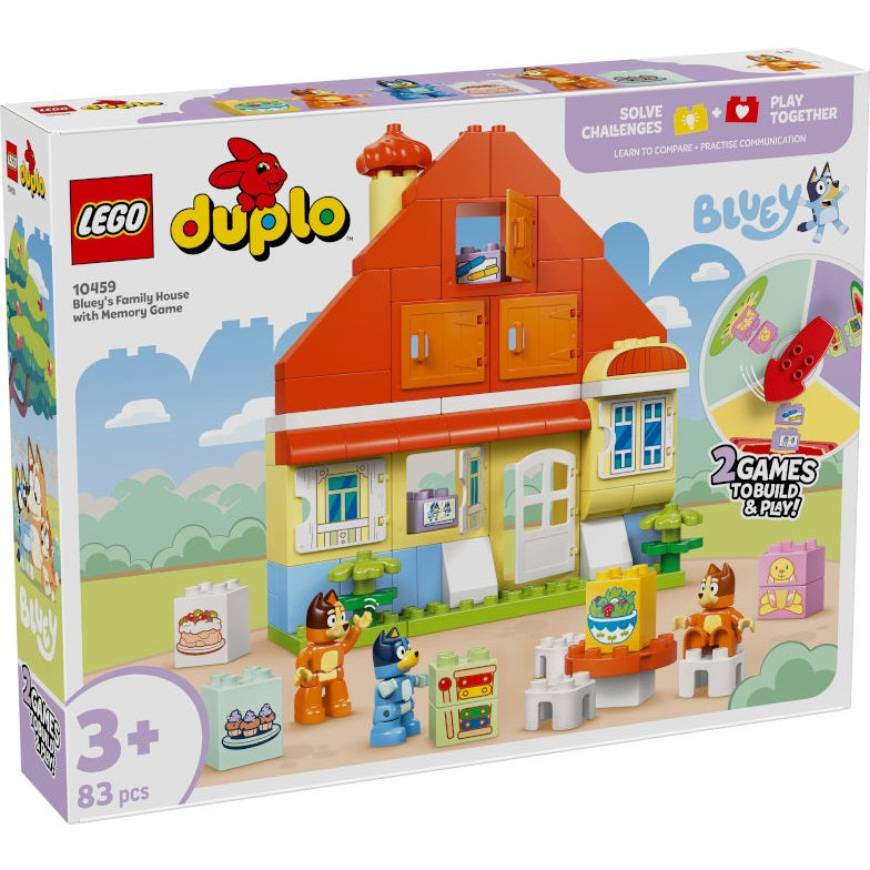 Lego - Duplo 10459 Bluey (Casa della Famiglia di Bluey Gioco Memoria) 83 pz (2+) Costruzioni