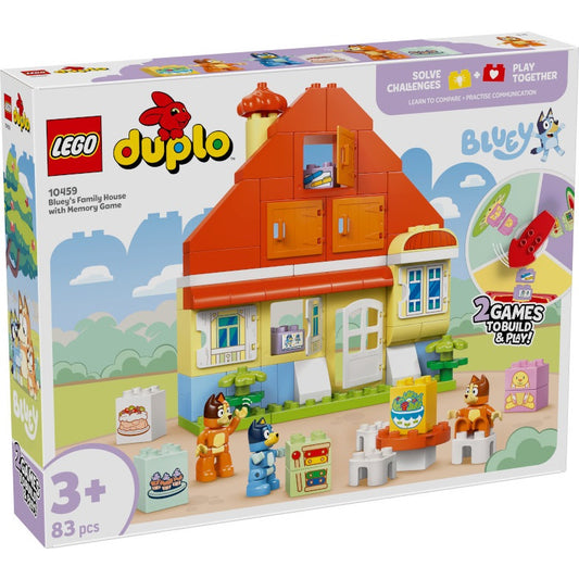 Lego - Duplo 10459 Bluey (Casa della Famiglia di Bluey Gioco Memoria) 83 pz (2+) Costruzioni