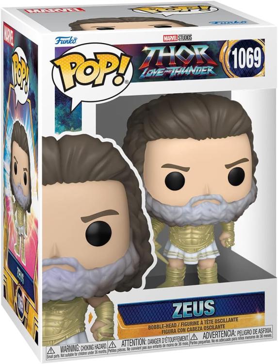 Funko Pop ! Marvel Studios Thor Love And Thunder (1069) Zeus Vinyl Figure 9Cm