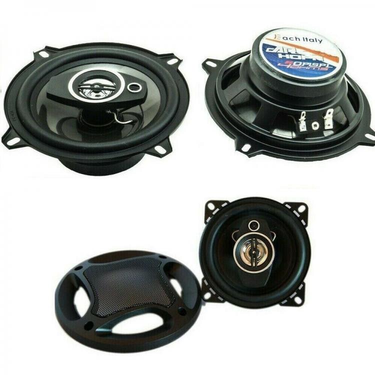 COPPIA CASSE ALTOPARLANTI AUTORADIO AUTO SPEAKER WOOFER STEREO 2 VIE 250W 10CM