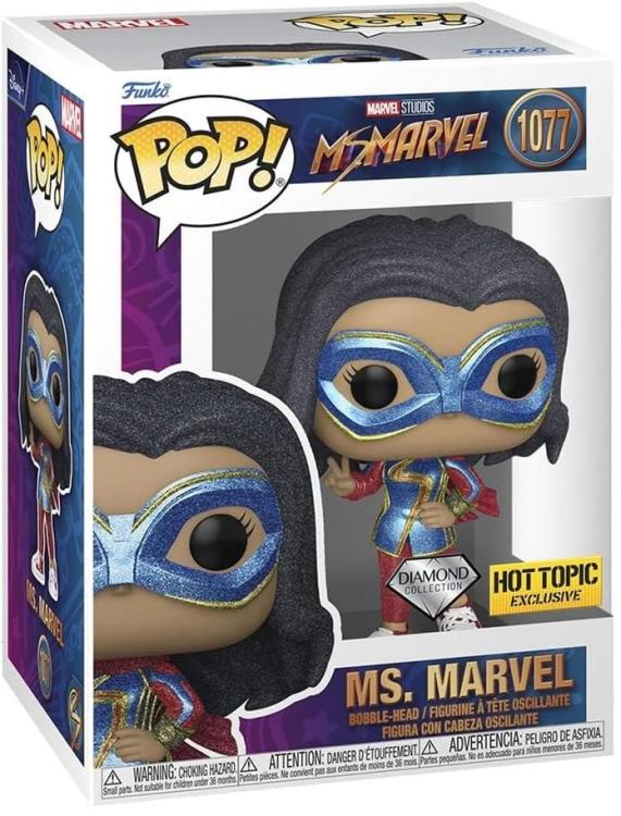 Funko Pop ! Marvel Studios Ms Marvels (1077) Ms.Marvel (Diamond) Special Edition