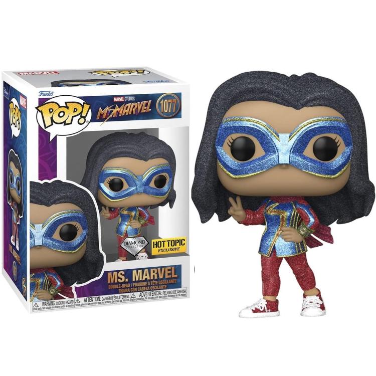 Funko Pop ! Marvel Studios Ms Marvels (1077) Ms.Marvel (Diamond) Special Edition