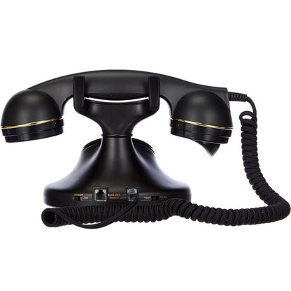 BRONDI TELEFONO FISSO VINTAGE 10 TAVOLO RETRO SUONERIA REGOLABILE FILO NERO