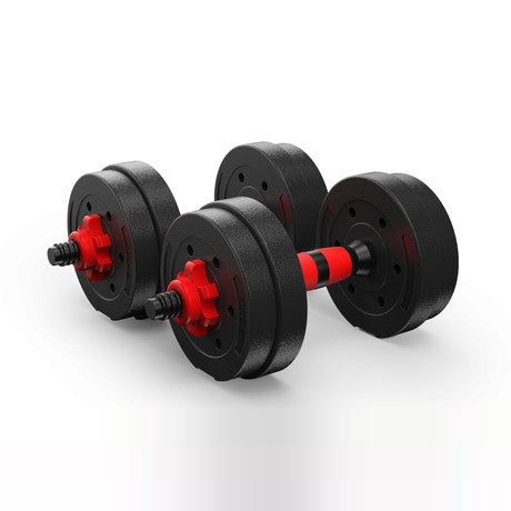 Kit Manubri Bilanciere Dumbbell Set Pesi Regolabili Componibili Da Palestra 10Kg