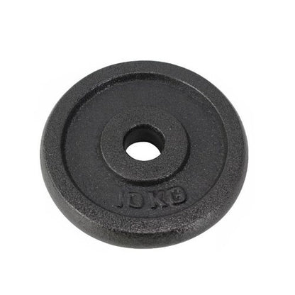 Disco Peso Bilanciere Manubro Dischi Ø 30Mm In Ghisa Palestra Bodybuilding 10Kg