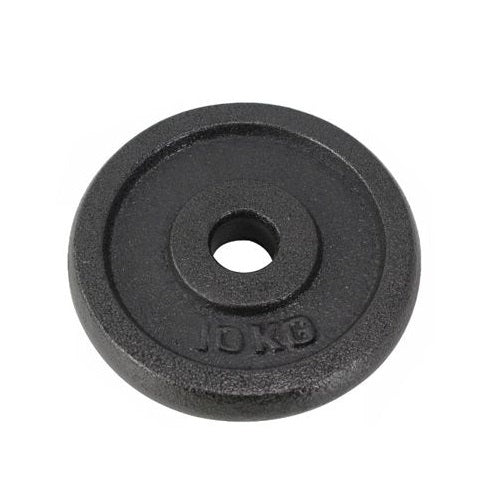 Disco Peso Bilanciere Manubro Dischi Ø 30Mm In Ghisa Palestra Bodybuilding 10Kg