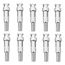 10pz SPINOTTI CONNETTORE BNC A VITE MASCHIO METALLO PER CAVO RG59 TELECAMERE DVR