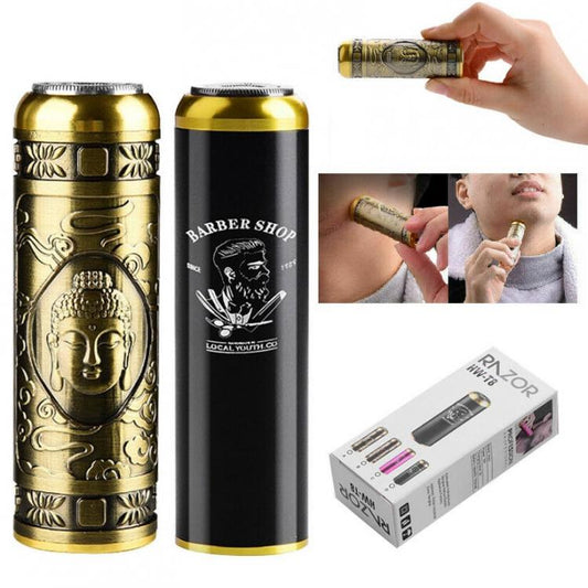 Mini Rasoio Portatile Trimmer Ricaricabile Taglia Peli Barba Depilatore Baffetti