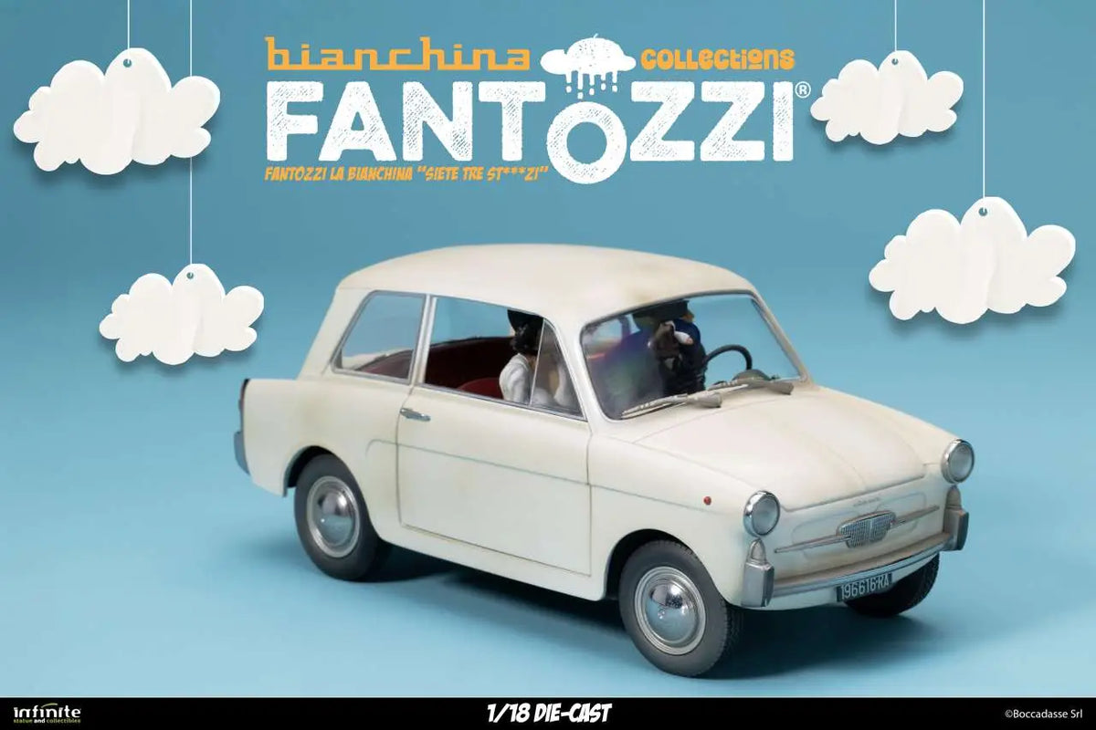 Infinite - Fantozzi La Bianchina Siete Tre St...zi 1/18 Die-cast - 18cm Figure Filini