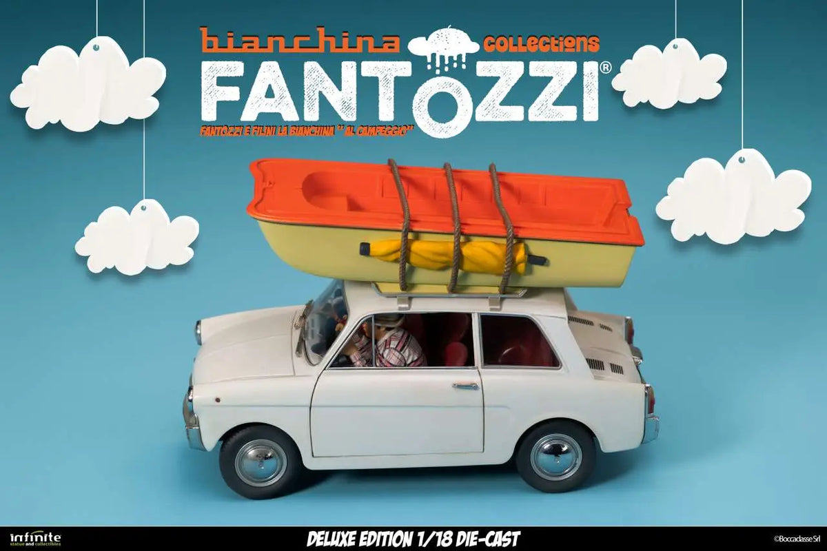 Infinite - Fantozzi E Filini La Bianchina Al Campeggio 1/18 Die-cast Deluxe Edition Limited Figure