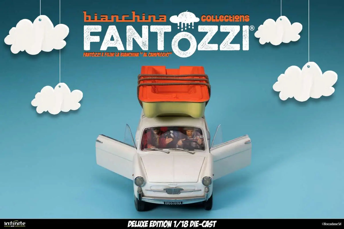 Infinite - Fantozzi E Filini La Bianchina Al Campeggio 1/18 Die-cast Deluxe Edition Limited Figure