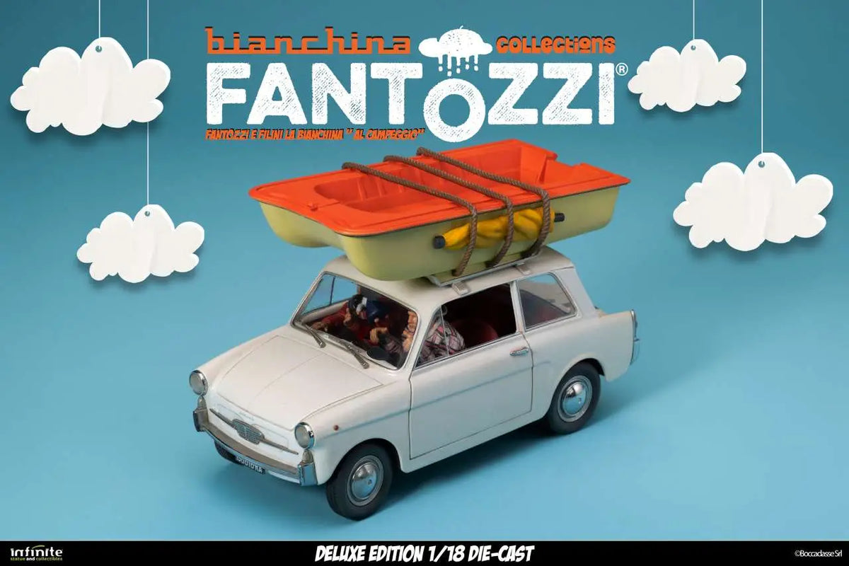 Infinite - Fantozzi E Filini La Bianchina Al Campeggio 1/18 Die-cast Deluxe Edition Limited Figure