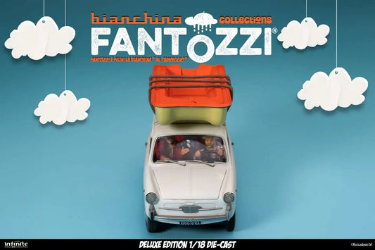 Infinite - Fantozzi E Filini La Bianchina Al Campeggio 1/18 Die-cast Deluxe Edition Limited Figure