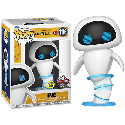 Funko Pop ! Disney Pixar - Well-E (1116) Eve Glow In The Dark Special Edition