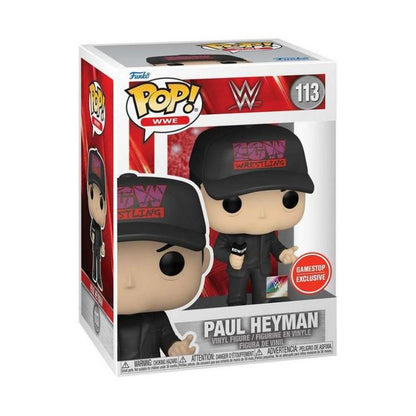 Funko Pop ! Wwe - (113) Paul Heyman With Microphone Vinyl Figure 9Cm Wrestling