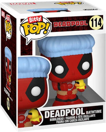 Funko Bitty Pop ! Deadpool Bathtime/Flamengo/Supper Hero 4 Pack Mistery Figure