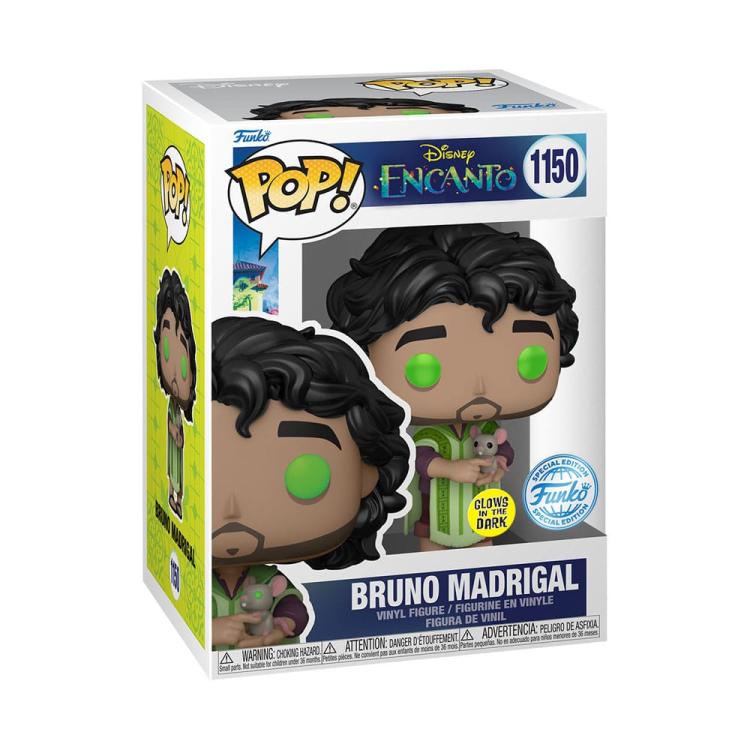 Funko Pop ! Disney Encanto (1150) Bruno Madrigal Glows In The Dark Figure Vinyl