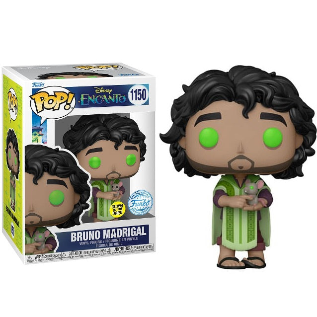 Funko Pop ! Disney Encanto (1150) Bruno Madrigal Glows In The Dark Figure Vinyl