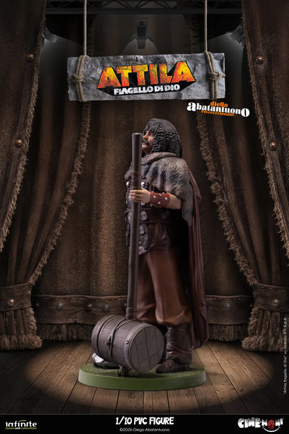 Infinite - Diego Abatantuono Attila Cine-Moni 1/10 Statue Figure Statuetta Figura 19Cm