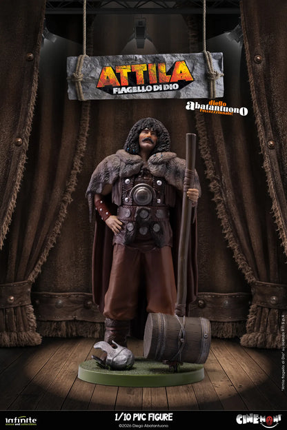 Infinite - Diego Abatantuono Attila Cine-Moni 1/10 Statue Figure Statuetta Figura 19Cm