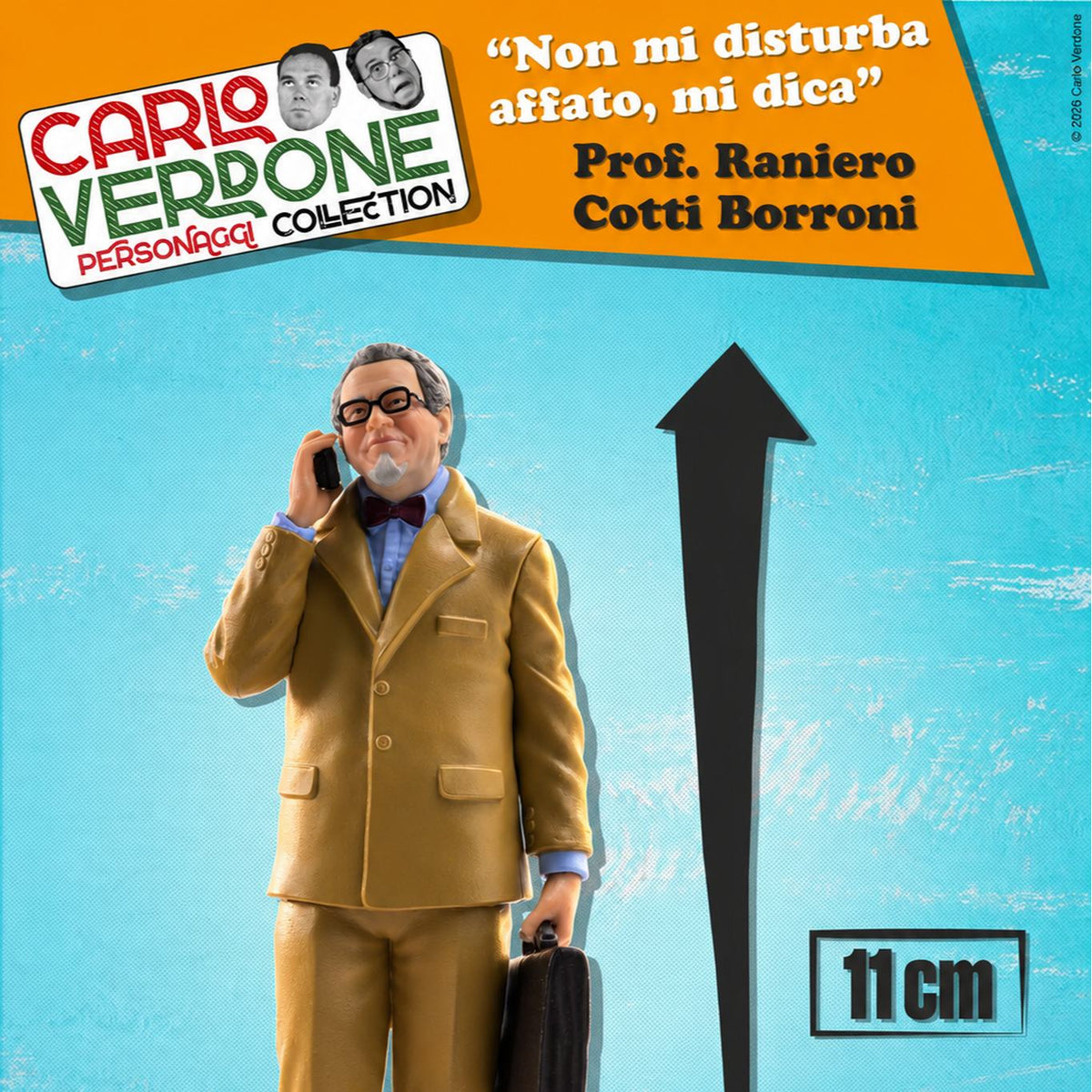 Infinite - Carlo Verdone Raniero Cotti Borroni Cine-mini Pvc - Figure 11cm "Non Mi Disturba Affatto Mi Dica" Viaggi Di Nozze