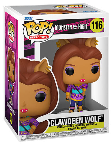 Funko Pop ! Retro Toys Monster High - (116) Clawdeen Wolf Vinyl Figure 9Cm
